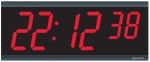 Electric Digital Wall Clock - 4' 6-Digits - Syncronized to NTP Time