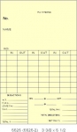 5525 Single-Sided Weekly Time Cards, Box of 1000