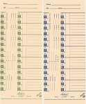 Lathem E2 2-Sided Bi-Weekly Time Cards, Box of 1000