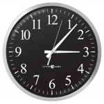 Battery Analog Clock, Black 12-Hr Face, 13' Size