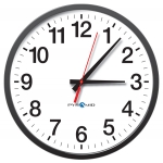 Network Analog Clock with POE Capabilities, 12-Hr Face, 13' Size