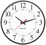 Network Analog Clock with POE Capabilities, 12-Hr Face, 17' Size