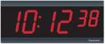Electric Digital Wall Clock - 2.5' 6-Digits - Syncronized to NTP Time